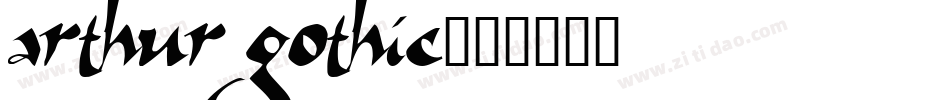 Arthur Gothic字体转换